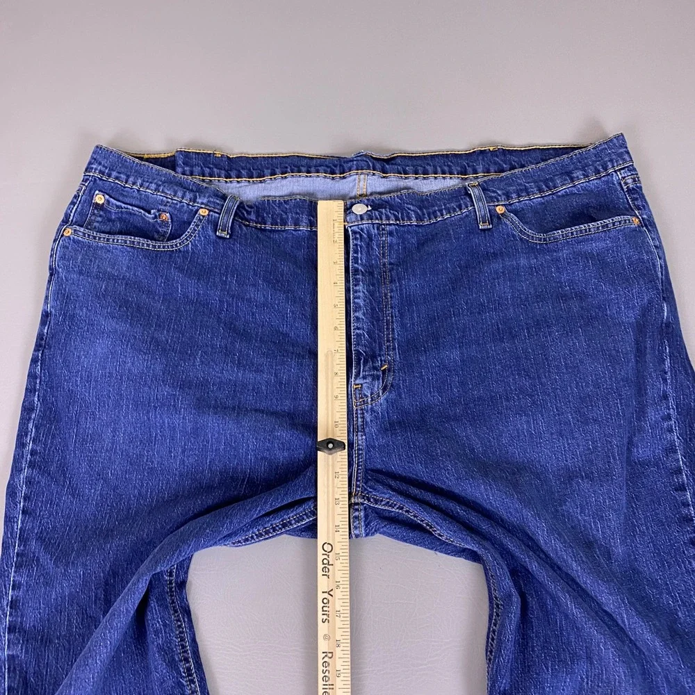 Levis 541 Athletic Taper Jeans Men's Size 52x30‎ Blue Medium Wash Stretch Denim